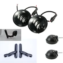 1 комбо 4," светодиодный вспомогательный противотуманный светильник с корпусом ковша и кронштейнами для двигателя мотоцикла Davidson