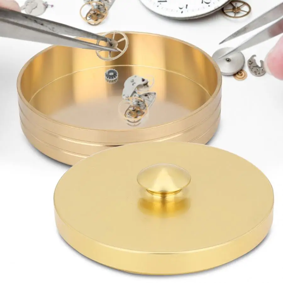 

Watch Clean Cylinder Cup Copper Wristwatch Parts Oil Cleaning Tool Wash Cup Storage Pot Watch Clean Repair Tool for Watchmaker a