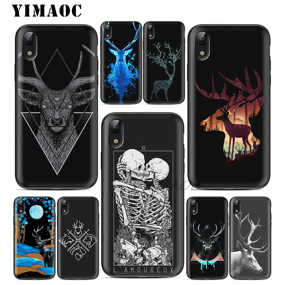 YIMAOC Утка Олень черный мягкий Уретановый Термопластик (tpu) Черный силиконовый