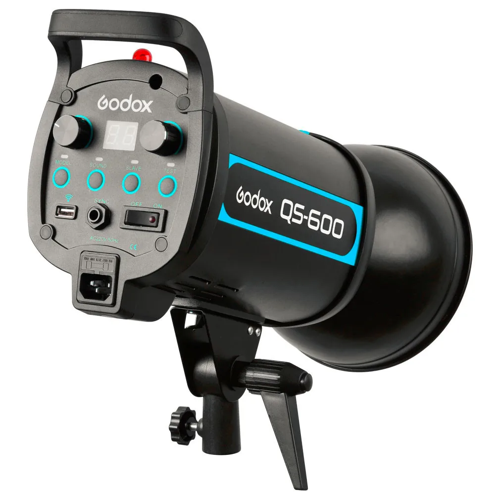Godox QS600 110 В 220 в 600 Вт 600WS GN76 Фотостудия вспышка светильник стробоскоп светильник ing 150 Вт моделирующая лампа+ отражатель Bowens