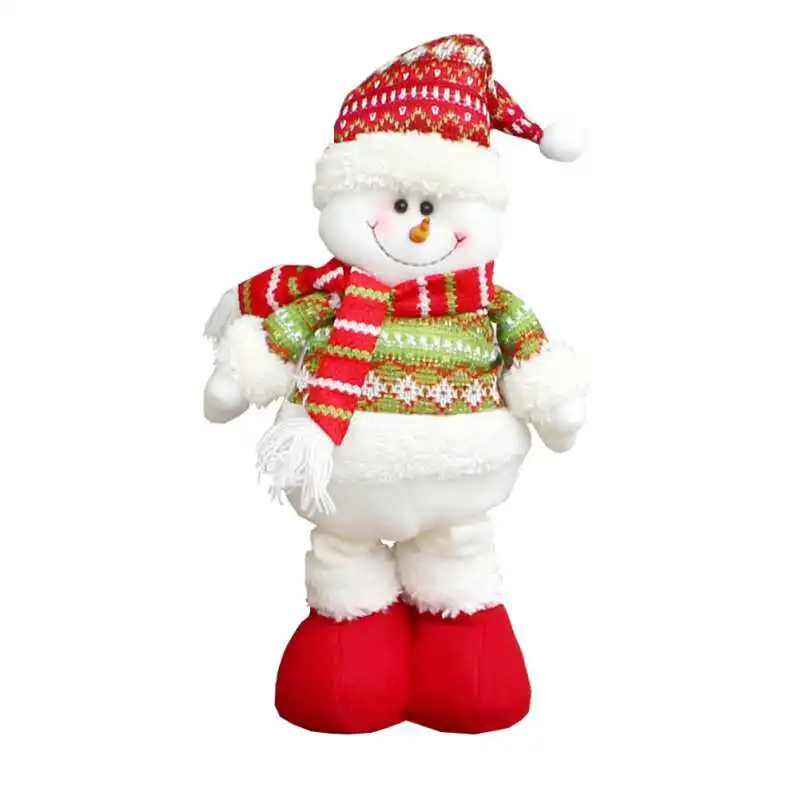 Рождественский растягивающийся Санта Клаус Снеговик Олень телескопическая кукла украшение Рождественская елка висячие украшения кулон подарок 1 шт