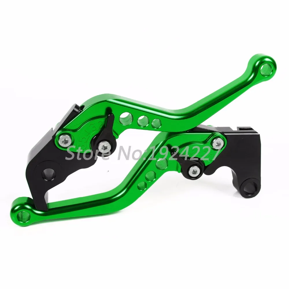Короткие тормозные рычаги сцепления для Kawasaki Z750 2004 2005 2006 CNC регулируемые 10 цветов