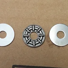 Упорный игольчатый роликовый подшипник с двумя шайбами NTA411+ 2TRA411 Размер 6,35*17,45*(1,984+ 2*0,8) мм, TC411