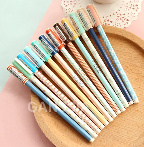 

1PC/lot Cute pens 0.35mm Black ink roller gel pen Kawaii school canetas gift Stationery office supplies (ss-1315)