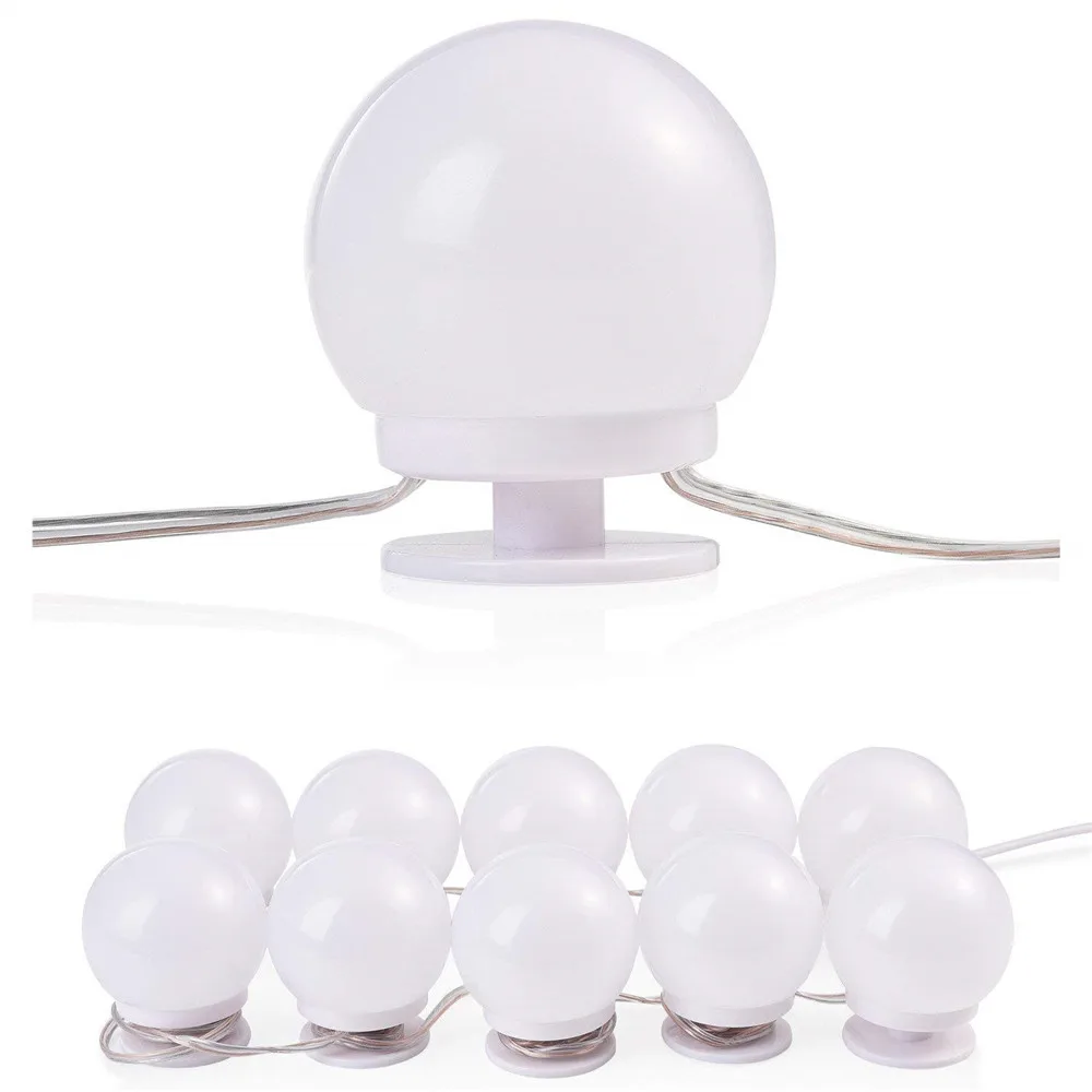  USB Powered Hollywood LED Mirror Light Makeup 5V Studio Bathroom Fill Bulb Cosmetic Dressing Table 