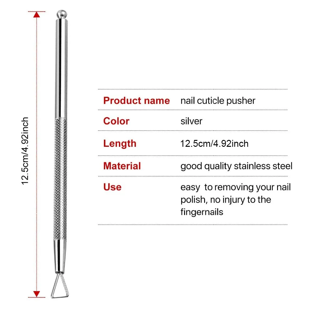 1 шт. нож для удаления кутикулы из нержавеющей стали скребок для снятия лака для ногтей инструменты для удаления лака для ногтей инструмент для снятия лака для ногтей