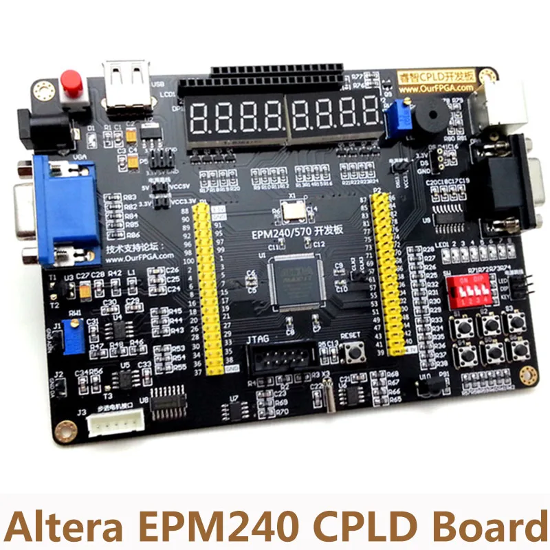 

Altera EPM240 CPLD Multi-Function Board AD/DA Stepper Motor Interface Receiver Development Board +USB Blaster+5V Power Supply