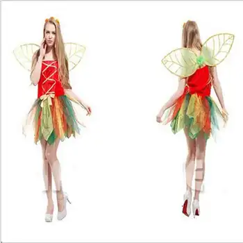 

Halloween Costumes Stage Performance Clothing Forest Fairy Princess Dress Elves Cosplay Costume