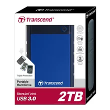 Transcend 25H3 USB 3.0 External Hard Drive 2TB HDD Hard Disk Drive 2T 2000GB External Storage Portable Storage For PC Laptop