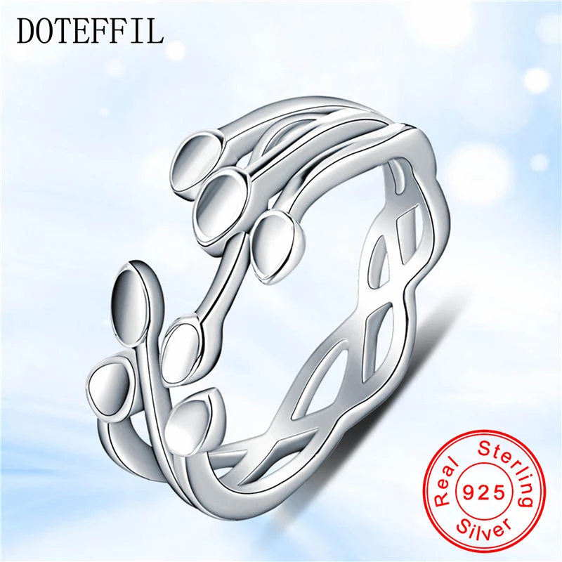 

DOTEFFIL Solid 925 Sterling Silver Rings Women Jewelry