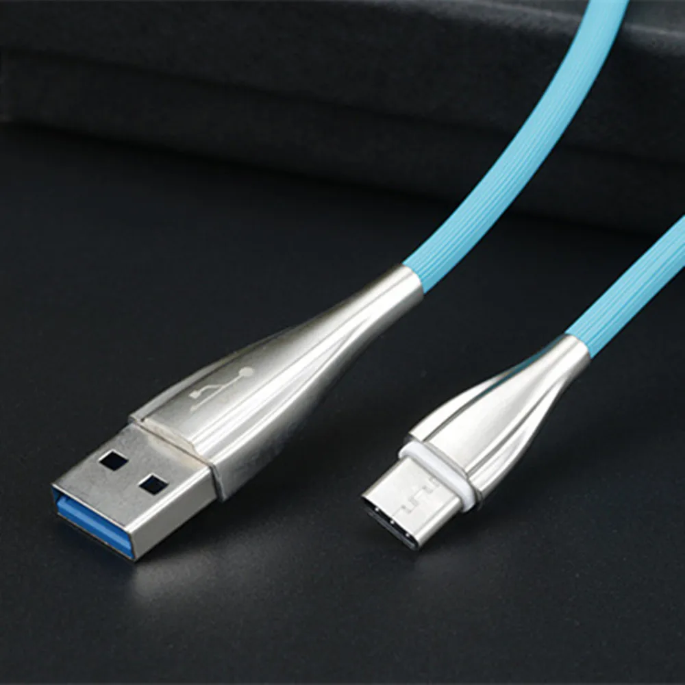 المصغّر usb و نوع-C USB-C الزنك سبائك 1 M طويلة كابل بيانات 5V2. نقل البيانات و شحن الهاتف المحمول يمكن مزامنة
