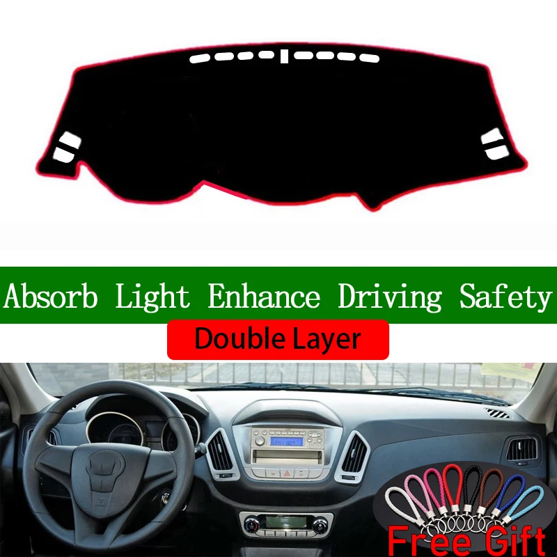 Двухслойные автомобильные наклейки для приборной панели JAC Sense 2012 2013 аксессуары
