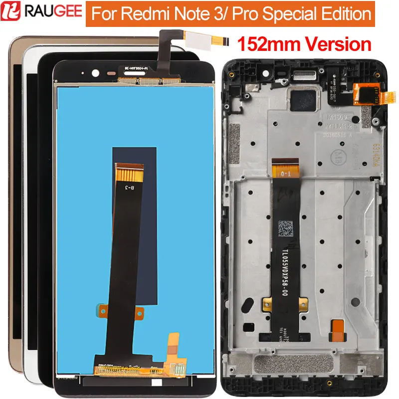 Tanie Dla Xiaomi Redmi Note 3 Pro SE wyświetlacz LCD + ekran dotykowy + wymiana ekranu Digitizer ramki 152mm wydanie specjalne wersja globalna