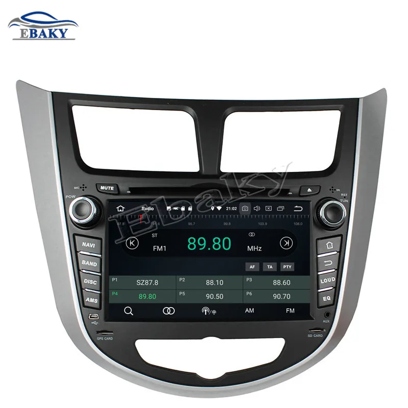 Sale NaviTopia 7inch 4GB RAM 64GB ROM Octa Core Android 9.0 Car DVD Player For HYUNDAI Verna/Accent /Solaris 2011-2012 Radio Audio 15