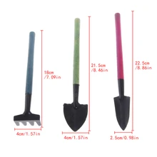 3Pcs Kid Children Mini Garden Tools Set Trowel Rake Shovel Home Garden Beach Toy W315