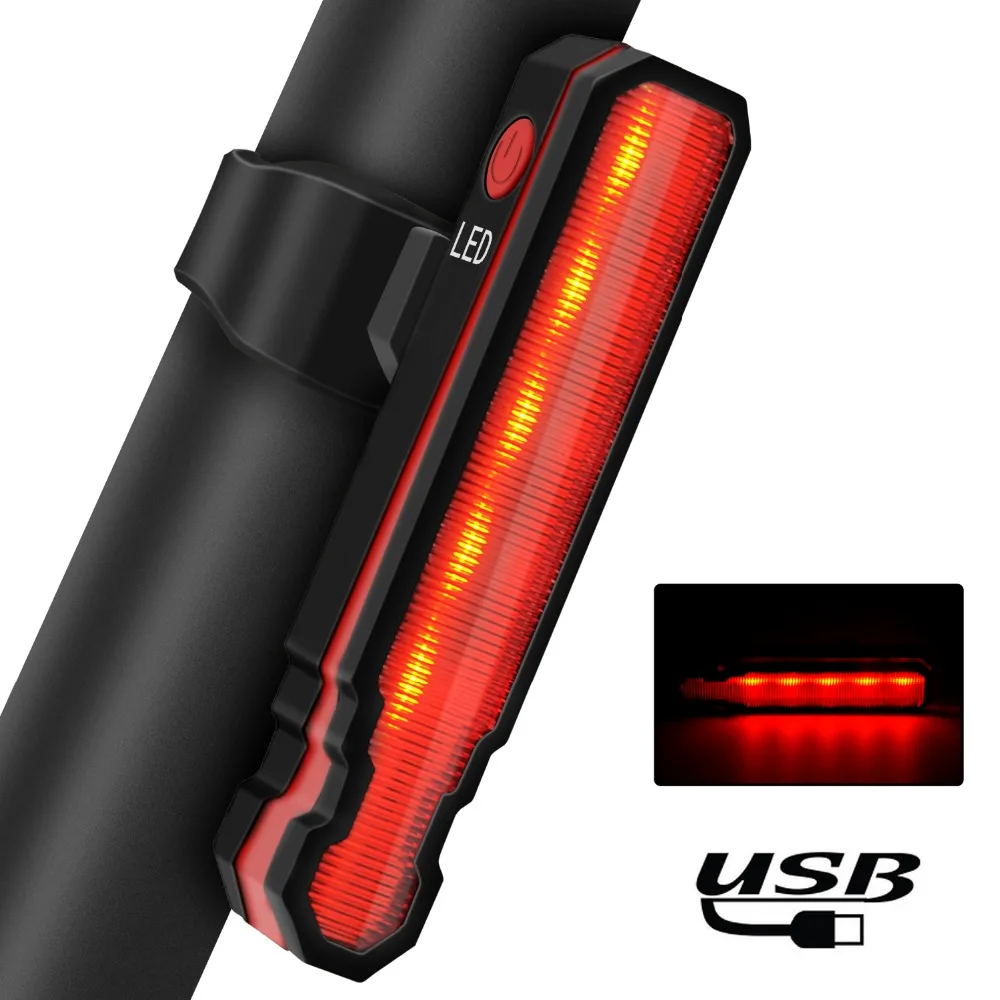 

GIYO LED Bike Light Front Rear Safety Warning Bicycle Light USB Rechargeable Bike Tail Rear Light Waterproof Cycling Lamp