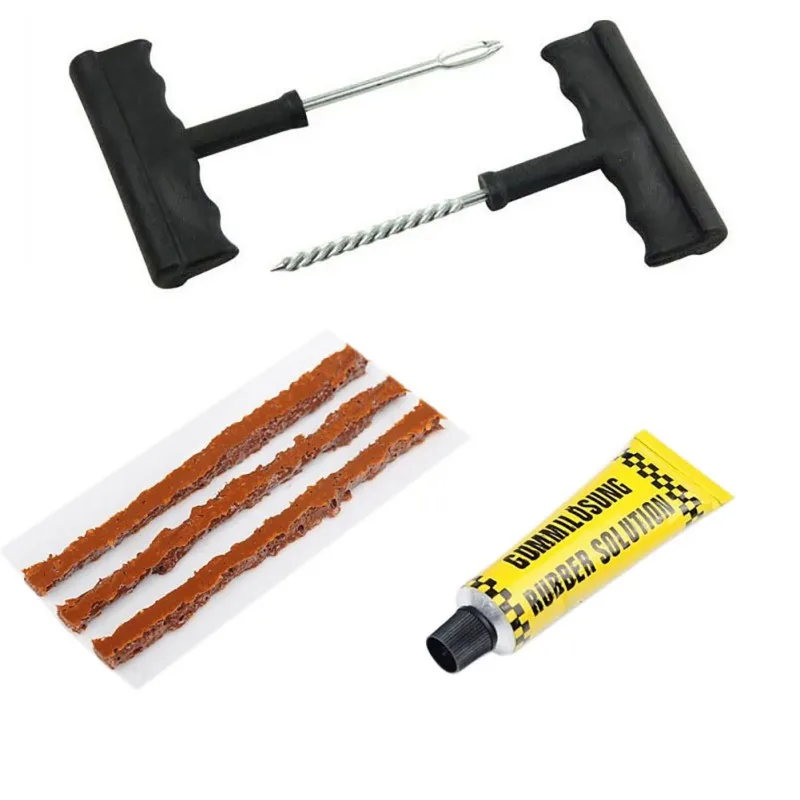 1set Professional Car Tire Repair Kit Car Bike Auto Tubeless Tire Plug Repair Tool Kit Tool