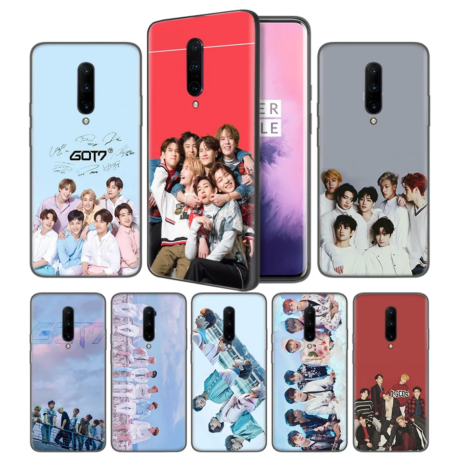 GOT7 kpop Soft Black Silicone Case Cover for font b OnePlus b font 6 6T font