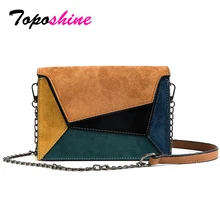 Toposhine 2019 Female Small Flap Bag New Trend Matte PU Patch Shoulder Messenger Bag Panelled Color Fashion Small Square Bag Toposhine 2019 Female Small Flap Bag New Trend Matte PU Patch Shoulder Messenger Bag Panelled Color Fashion Small Square Bag