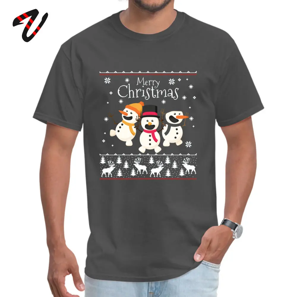 Merry Christmas Smiling Snowmen Tops T Shirt Wholesale Round Collar Birthday Short Sleeve Cotton Men Top T-shirts Top T-shirts Merry Christmas Smiling Snowmen19087 carbon