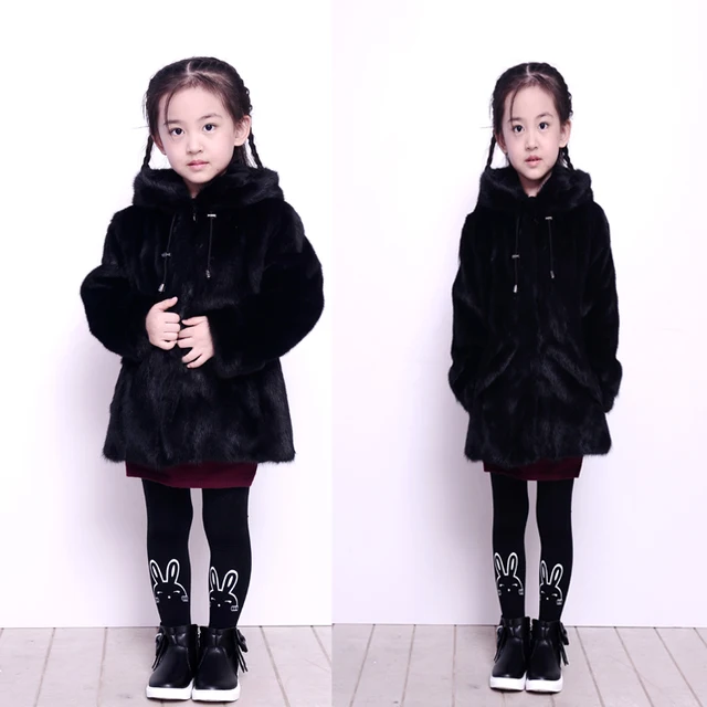 Cheap 2016 new winter jacket water mink fur coat male and female children's jacket jacket warm thickening baby coat