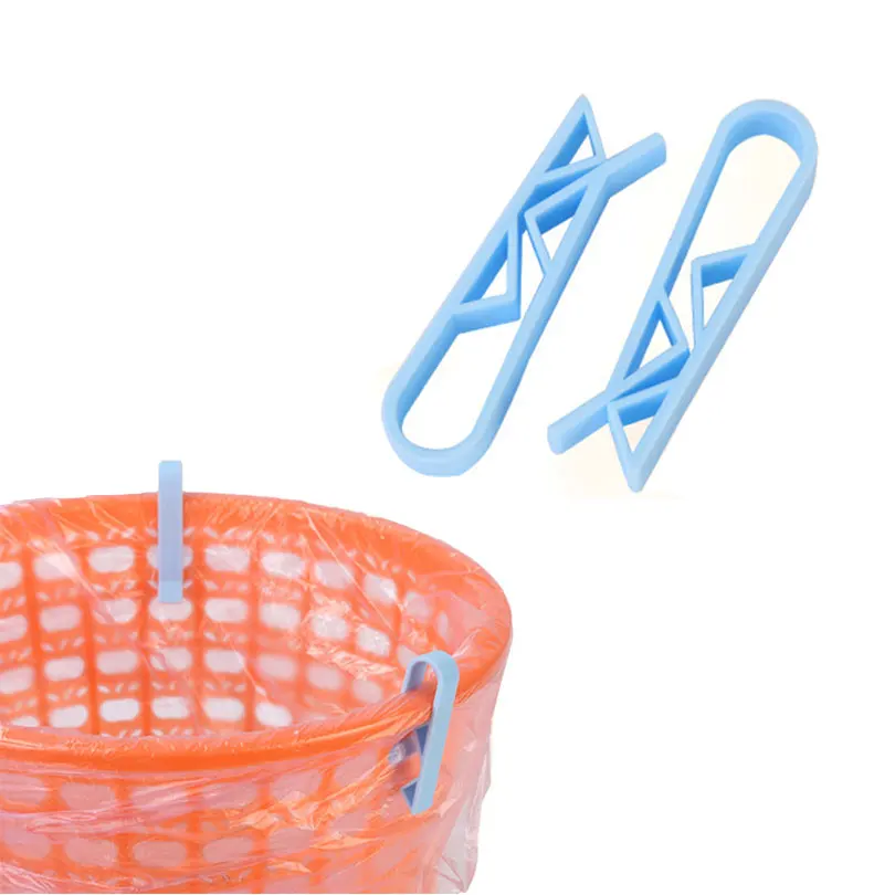 Garbage Bags Clip 6pcs Non Slip Trash Can Retaining Clip Waste Bin Bag