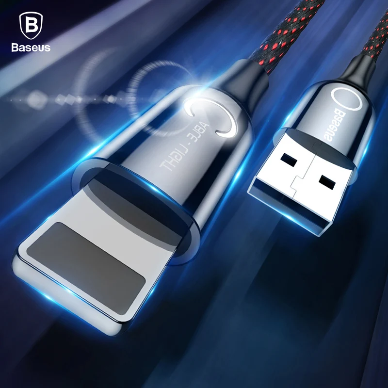 

Intelligent Power off USB Charging Cable for iPhone X 8 6 breathing lighting USB Cable Automatic power-off Charger Cable