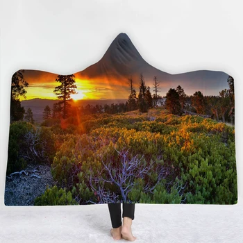 

Forest trees Blankets hats design sofa beautiful twin full size Blankets comfortable soft Natural style sunshine Blankets