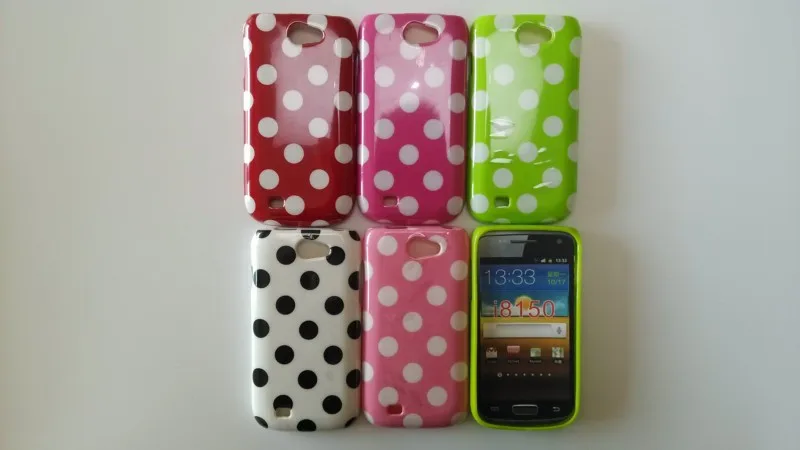 Samsung Galaxy W i8150 Polka Dots Case (1)