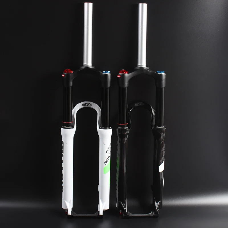 

Disc Brake26er inch/27.5er inch Straight /Taper pipe MTB air suspension bicycle fork air damping reflective LOGO of front fork