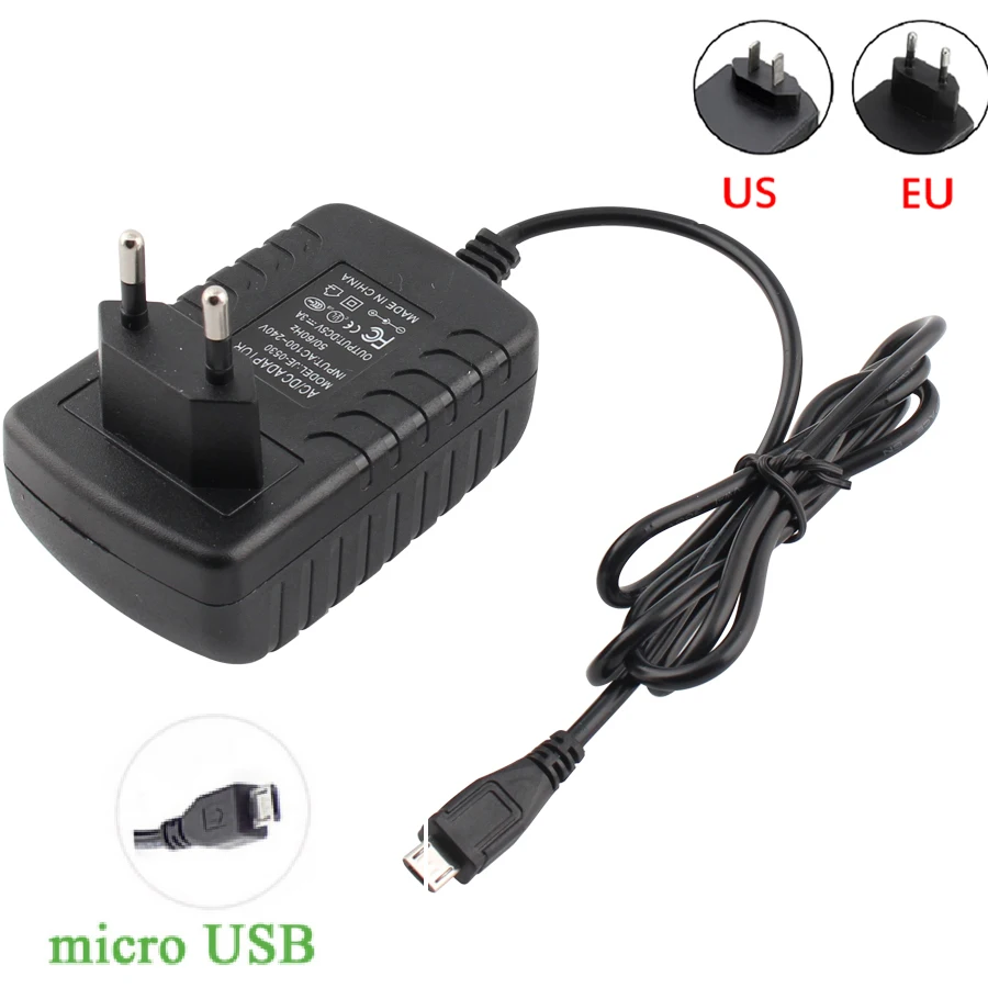 Адаптер питания Micro USB 5V 3A 2A 2.5A 5 v volt 100-240V адаптер питания зарядное устройство для Raspberry PI 3 Zero модель B+ планшетный ПК 5V3A