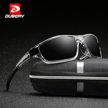 Мужские солнцезащитные очки DUBERY, поляризационные, для вождения, спортивные, солнцезащитные очки для мужчин и женщин, квадратные, Роскошные, брендовые, дизайнерские, на молнии, 620