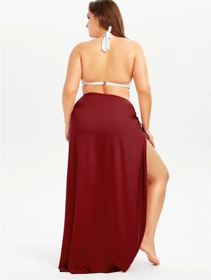 Летнее женское сексуальное пляжное платье на бретельках с v-образным вырезом, купальник с открытой спиной, женское Тропическое платье размера плюс, Vestido