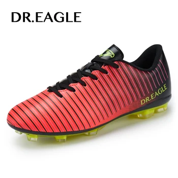 

DR.EAGLE Adult Men Outdoor SOCCER SHOES cleats spike football boots man Professional FG/AG superfly football sneakers boot 38-45