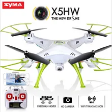 Syma X5HW Дрон 2,4G 4CH 6-осевой Квадрокоптер с дистанционным управлением и в режиме реального времени, Wi-Fi, Камера HD RC вертолет игрушки высокое одной клавишей return OTRC