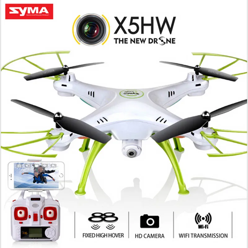 Syma X5HW Дрон 2 4G 4CH 6-осевой Квадрокоптер с камерой в режиме реального времени WiFi HD RC