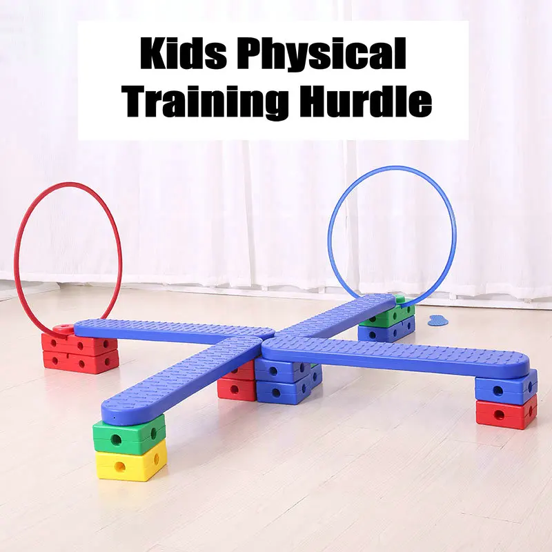 US $227.04 Kids Physical Training Hurdles with Bag Balance and Eye Coordination Toy for Children Totally 114pcs