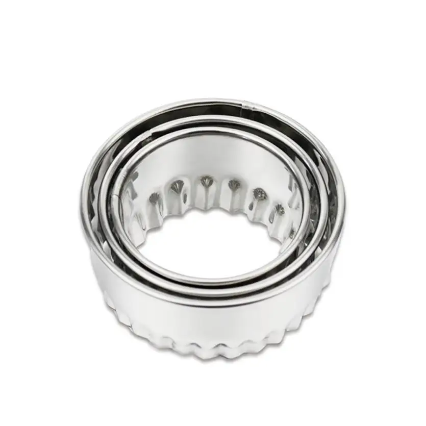 

2018 3pcs Stainless steel Dumpling Maker Mold dumpling Cutter press Mould Pastry Tools 3qw0607