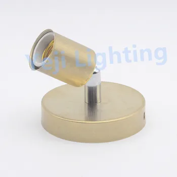 

Brass lamp base ceiling rose copper ceiling canopy with E27 socket ceramic lamp holder for retro vintage chandelier wall lights