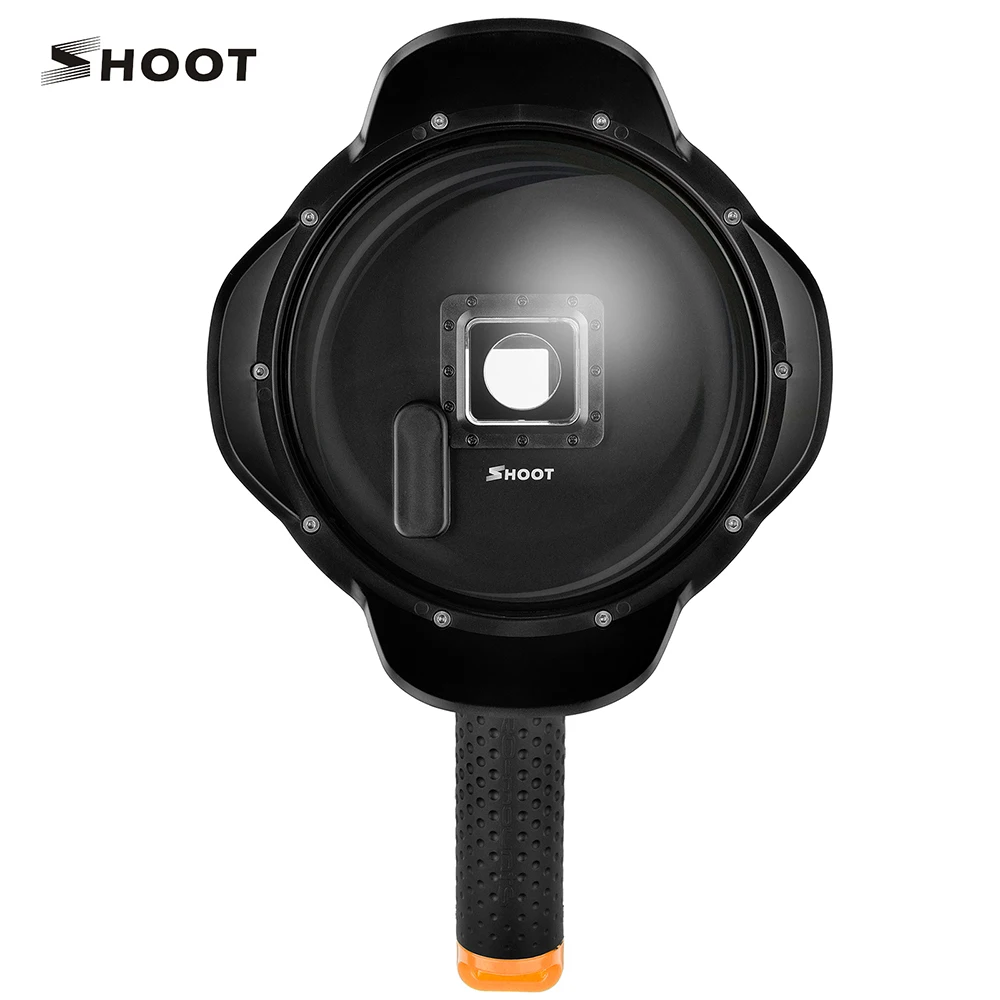 

SHOOT 6 inch Dome Port for GoPro Hero 4 3+ Sunshade Dome W/ Waterproof Case Float Bobber Go Pro Hero 4 Action Camera Accessories