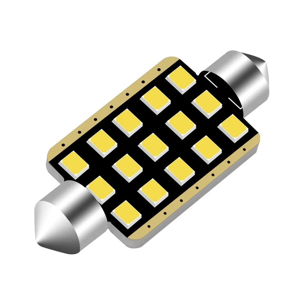 1 шт. светодиодный гирлянда для салона автомобиля 41 мм C5w 2835 Chipsets алюминиевый CanBus