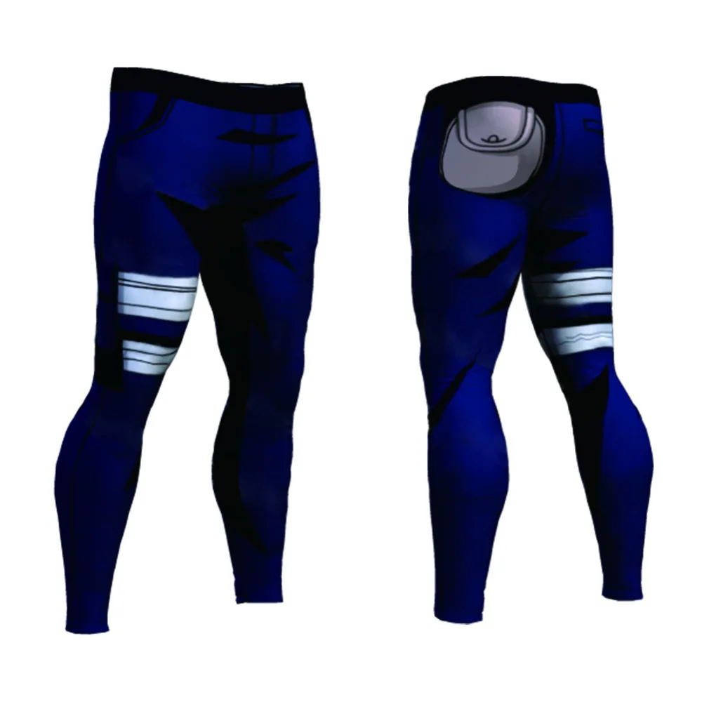 Мужские быстросохнущие штаны для фитнеса Dragon Ball Z Naruto Goku Black Vegeta cosplay Бодибилдинг обтягивающие леггинсы обтягивающие спортивные штаны