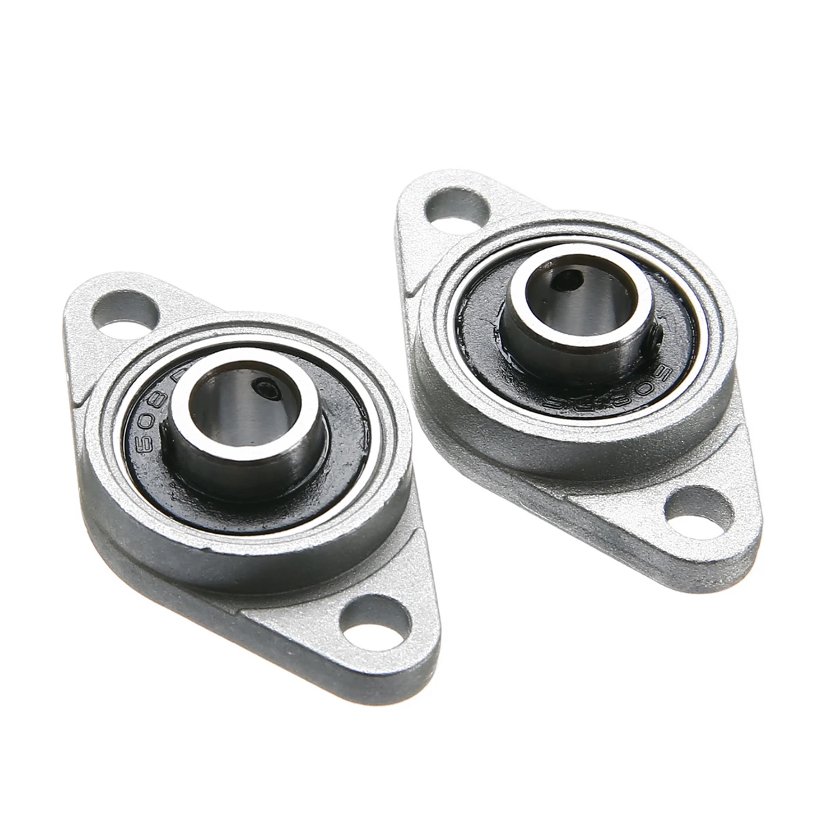 2Pcs Self-aligning KFL08 Rhombic Pillow Flange Block Bearing Zinc Alloy 8mm Bore Diameter For Spin Food Machine Mayitr