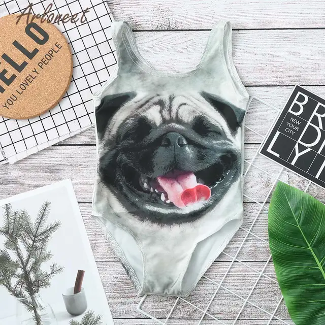 pug swimming costume