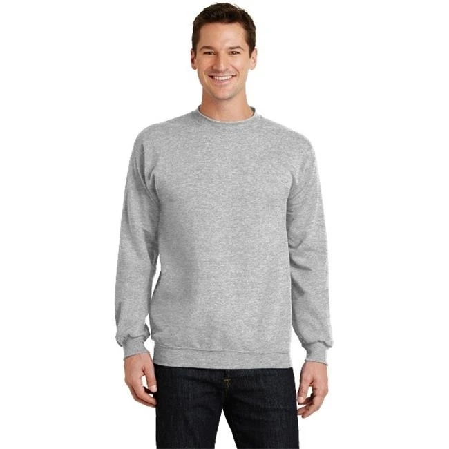 Port & Company PC78 Mens Core Fleece Crewneck Sweatshirt Ash - Small