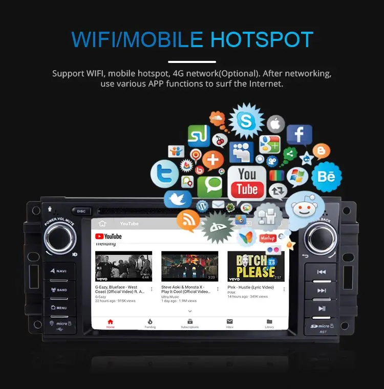 Sale JDASTON Android 9.0 Car DVD Player For Jeep Cherokee 2009 2008 2010 Wrangle Dodge Chrysler Sebring Multimedia 2Din Radio Stereo 6