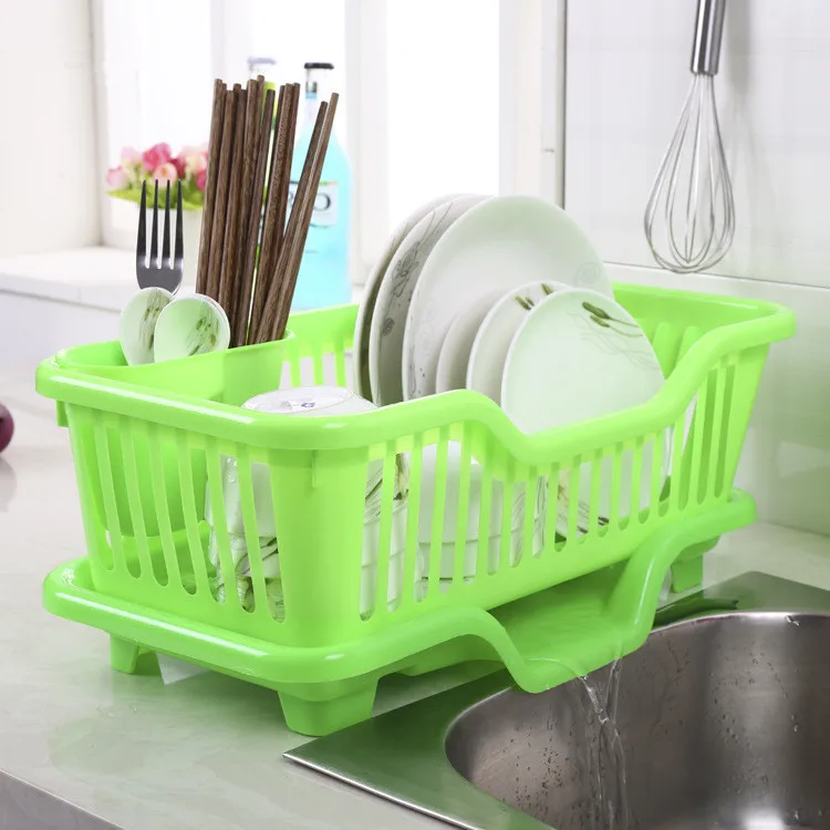 Us 15 19 5 Off 1pc Plastic Washing Holder Basket Great Kitchen Sink Dish Drainer Drying Rack Organizer Blue Pink White Green Tray Ok 0083 In Storage