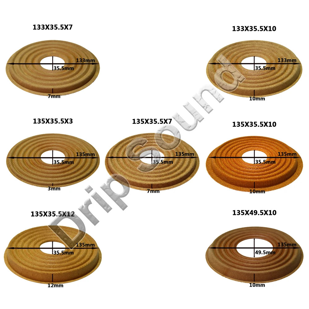 Эластичный громкоговоритель 133x35.5/135x35.5/135x49 5 мм сабвуфер низкочастотный динамик