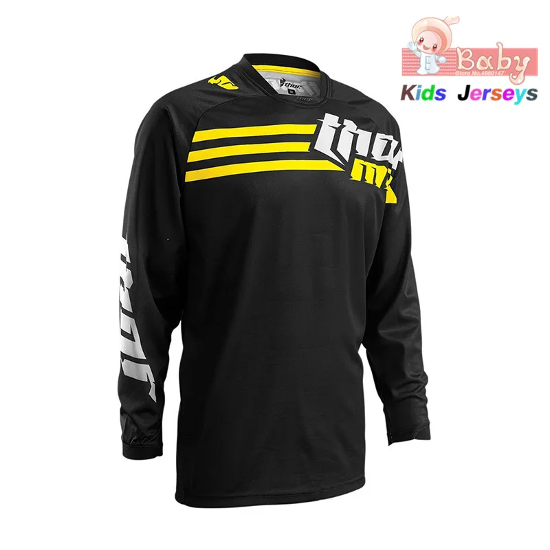 

2019 Kids T-Shirt Long Sleeve Cycling Jersey Downhill Jersey Bicycle Mountain Bike Clothing Quick Dry Breathable Quick Drying