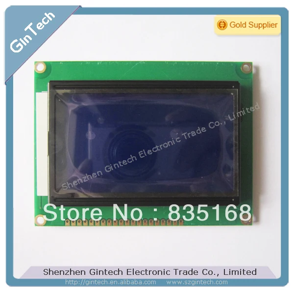 

3.3V Blue LCD 12864 backlight display LCM 128*64 128x64 display FREE PIN 2.54X40 for gift